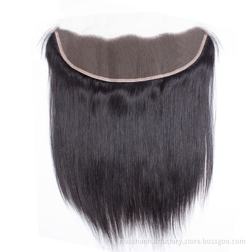 Pre Plucked Brazilian Hair Ear To Ear 13x4 13x6 Transparent Swiss Lace Frontal